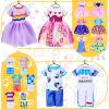 Hungdao 16 Pcs Girl Boy Doll Clothes Lovely Outfits Mini Doll Clothes 6 Inch Dolls Accessories for Kids Birthday Outfit(Boys and Girls) view 2