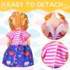 Hungdao 16 Pcs Girl Boy Doll Clothes Lovely Outfits Mini Doll Clothes 6 Inch Dolls Accessories for Kids Birthday Outfit(Boys and Girls) view 3