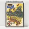 1000 Piece Jigsaw Puzzle for Adults | 1935 map Poland Illustrated map Showing People, Buildings, Animals and Food - Poland Puzzle view 3