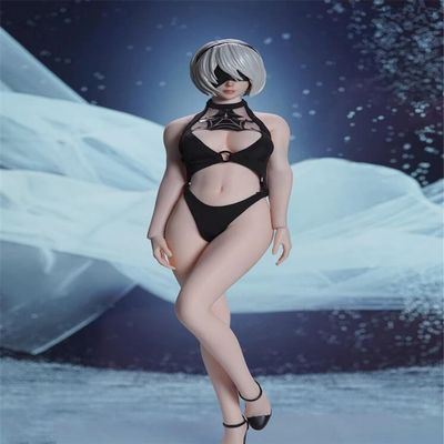 1/6 Scale Female Body, 12inch Female Super Flexible Pale Skin Seamless Action Figure Body Doll