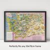 1000 Piece Jigsaw Puzzle | 1953 Tour Puzzle Map of Washington | Evergreen State view 3
