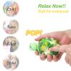 Anboor Pop Fidget Toys, 3D Silicone Turtle Push Bubbles Sensory Toy Pop Stress Ball Anxiety Stress Reliever Toy for Autism Early Education Present (2 Pack) view 3