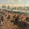 1000 Piece Jigsaw Puzzle | Battle of Gettysburg by Thure de Thulstrup, 1887. Shows Major General Winfield S. Hancock Riding Along The Union | Gettysburg Civil war Puzzle view 1