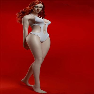 1/6 Scale Female Body, 12inch Female Super Flexible Pale Skin Seamless Action Figure Body Doll with Head