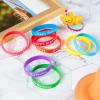 BBTO 48 Pieces Happy Birthday Rubber Bracelets Silicone Stretch Wristbands Colored Silicone Bracelets for Birthday Party Supplies(Vivid Style) view 3