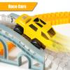 260 PCS Construction Race Tracks for Kids Toys, 2 Racing Cars, 4 Construction Cars, 1 Map & Flexible DIY Track Set, Engineering Toys for 3 4 5 6 Year Old Boys Girls view 2