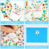 30 Pack Bounce House or Jumping Birthday Party Invitation Jump Bounce House Party Invitation Cards, 30 Trampoline Sticker Labels with 30 Envelopes Bounce House Party Decorations Supplies for Boys view 4
