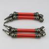 RCAWD Drive Shaft Set Front Rear 4pcs #45 Steel Driveshafts CVD Axle for ARRMA Big Rock V3 3S BLX 4x4 Upgrade Parts (Red) view 4