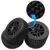 4Pcs ShareGoo OD 4.4'' 1/8 Buggy Tires,17mm Hex Hub Wheel Rims & Rubber Tires Set Compatible with Redcat Teamc Losi HPI Kyosho HSP Hobao Arrma 1/8 RC Off Road Buggy Car (Style 1) view 4