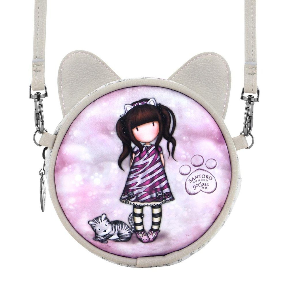 SAFTA Unisex Kid's Article Gorjuss Round Mini Crossbody Bag Ruby Wild, Multicoloured, M