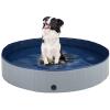 Foldable Dog Pool,Hard Plastic Dog Swimming Pools Collapsible Kiddie Pool, Portable Bath Tub for Kids Dogs and Cats,PVC Wading Pool, Pet Puppy Bathing Tub,63x12 view 1