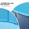 Dog Pool Foldable Kids Puppy Cats Paddling Pool Portable Plastic Dog Swimming Pool Pet Bathing Tube PVC Non-Slip Pet Bath Tub Collapsible Kiddie Pool for Garden Patio Bathroom,100x30cm view 2