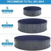 Foldable Dog Swimming Pool, Kids Paddling Pool,Pet Bathing Tube Indoor Outdoor Puppy Pool,Collapsible Hard Plastic Portable Bath Tub Pet Wading Pool for Pets Dogs and Cats,160 * 30cm view 4