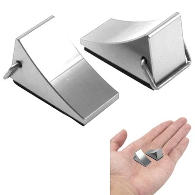 2Pcs ShareGoo 0.78'' RC Toy Crawler Simulation Tire Wheel Chock Decoration Accessories Compatible with Traxxas TRX-4 Axial SCX10 D90 Tamiya CC01 1/10 RC Crawler Truck (Silver)