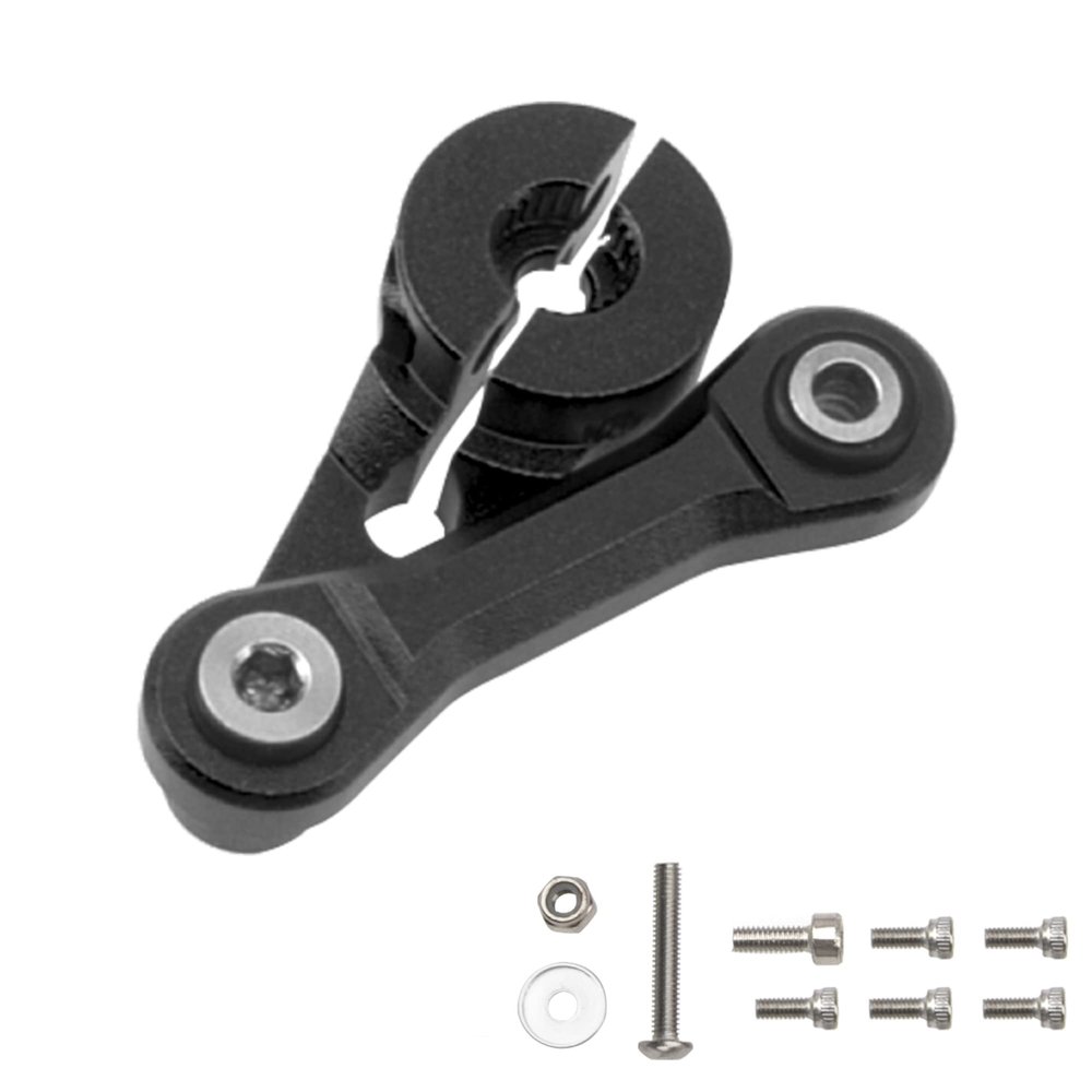 ShareGoo Metal 25T Servo Horn 25T Steering Servo Arm Compatible with 1/8 Arrma Kraton 6S Typhon Outcast Senton Talion Notorious BLX RC Car Upgrade Parts (Black)