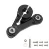 ShareGoo Metal 25T Servo Horn 25T Steering Servo Arm Compatible with 1/8 Arrma Kraton 6S Typhon Outcast Senton Talion Notorious BLX RC Car Upgrade Parts (Black) view 1