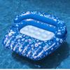 58" Inflatable Tropical Print Double Swimming Pool Lounger view 2