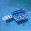 58" Inflatable Tropical Print Double Swimming Pool Lounger view 3