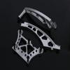 GTBracing CNC Aluminum Front Top Chassis Plate, Front + Rear Chassis Brace Set for RC 1/5 Gasonline Car 1:5 LOSI DBXL V1.0 Silver (3pcs/Set) view 2