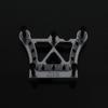 GTBracing CNC Aluminum Front Top Chassis Plate, Front + Rear Chassis Brace Set for RC 1/5 Gasonline Car 1:5 LOSI DBXL V1.0 Silver (3pcs/Set) view 3