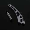 GTBracing CNC Aluminum Front Top Chassis Plate, Front + Rear Chassis Brace Set for RC 1/5 Gasonline Car 1:5 LOSI DBXL V1.0 Silver (3pcs/Set) view 4