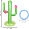 3 Pack Inflatable Cactus Ring Toss Game Sets,Cactus Pool Game Toys Target Toss Floating Swimming Summer Game Toys for Mexican Fiesta Party Accessories Hawaiian Pool Beach Party Decoration Supplies view 2