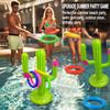 3 Pack Inflatable Cactus Ring Toss Game Sets,Cactus Pool Game Toys Target Toss Floating Swimming Summer Game Toys for Mexican Fiesta Party Accessories Hawaiian Pool Beach Party Decoration Supplies view 4