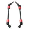 2Pcs ShareGoo Hard Steel RC Drive Shaft CVD Joint Driveshaft Axles Compatible with Traxxas 1/10 E-Revo E-Maxx T-Maxx 1/10 RC Car (Red) view 2