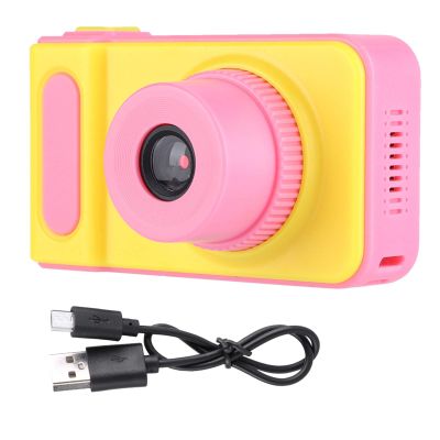 Toddler Kids Camera Digital Video for 2 3 4 5+ Years Kids Cartoon Toy Camera Children Birthday Gift for Boys and Girls Pink