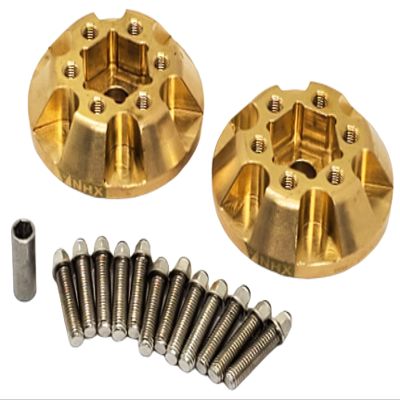 NHX RC Brass Wheel Weight Hub 12mm Hex (+3mm Extended) 2Pcs: 1.9/2.2 Wheel