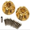 NHX RC Brass Wheel Weight Hub 12mm Hex (+3mm Extended) 2Pcs: 1.9/2.2 Wheel view 1