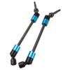 2Pcs ShareGoo Hard Steel RC Drive Shaft CVD Joint Driveshaft Axles Compatible with Traxxas 1/10 E-Revo E-Maxx T-Maxx 1/10 RC Car (Blue) view 4