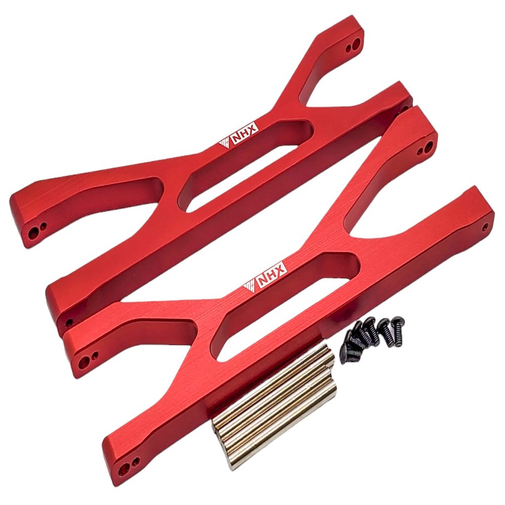 NHX RC Aluminum Front/Rear Up Suspension Arms - Red for Traxxas 1/5 X-MAXX
