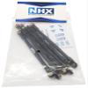 NHX RC Aluminum Crawler Wheelbase Links Set Black : RBX10 Ryft view 4