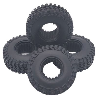 NHX RC Crawler Super Soft Tires w/Foam Inserts (4pc) : Axial SCX24
