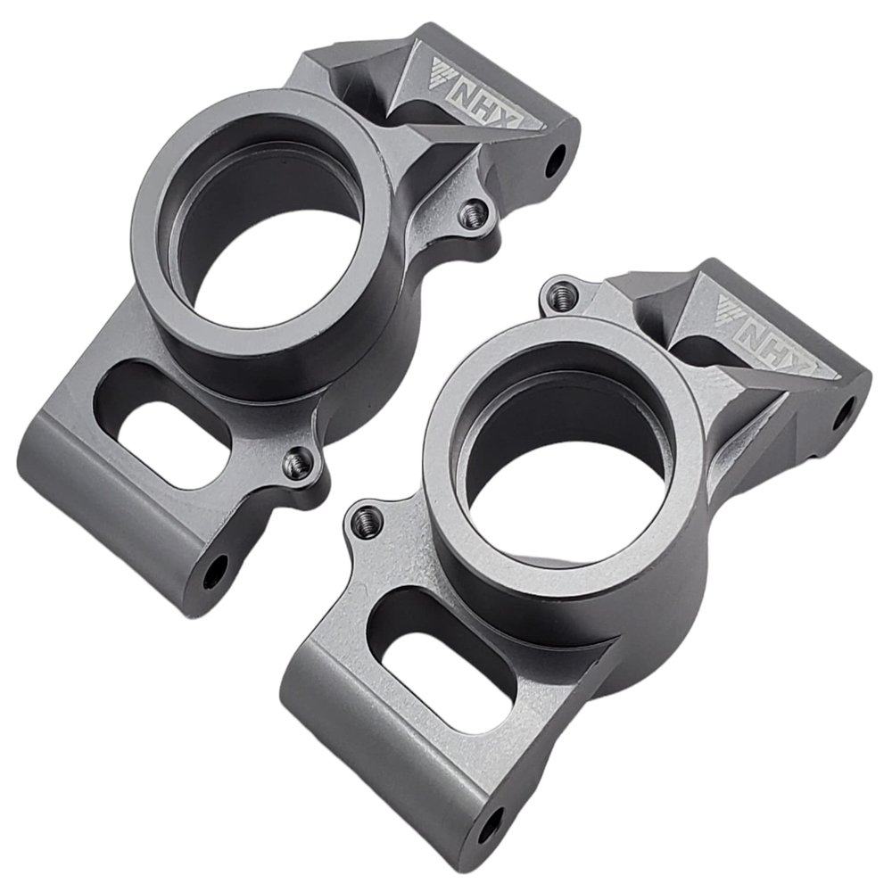 NHX RC Aluminum Rear Hub Set - TiColor for Traxxas 1/5 X-MAXX