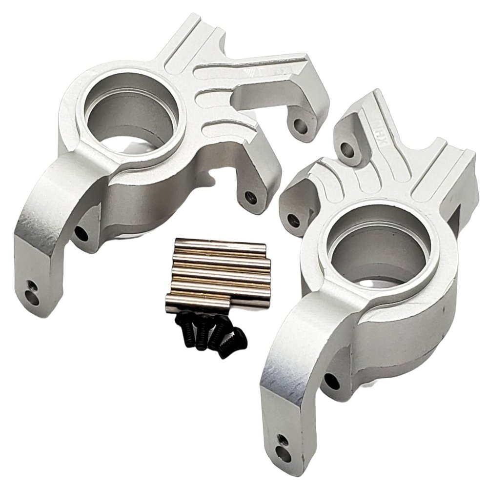 NHX RC Aluminum Spindle Set - Silver for Traxxas 1/5 X-MAXX