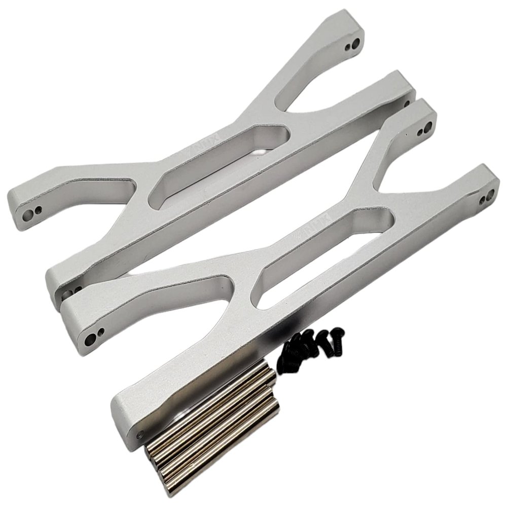 NHX RC Aluminum Front/Rear Up Suspension Arms - Silver for Traxxas 1/5 X-MAXX