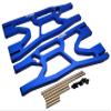 NHX RC Aluminum Front/Rear Down Suspension Arms - Blue for Traxxas 1/5 X-MAXX view 1