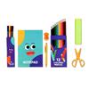 Altatac 24Pcs Kids Coloring Drawing Stencils 12 Pencils 4 Markers Sharpener Scissors Set view 1