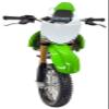 NHX RC Decor 1:12 Motorbike Green -RC Crawler Accessory view 2
