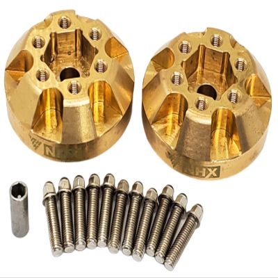 NHX RC Brass Wheel Weight Hub 12mm Hex (+6mm Extended) 2Pcs: 1.9/2.2 Wheel