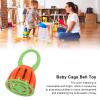 Healthy Oval Handle Baby Cage Bell Shaker Toy, Convenient and Detachable, Portable Safe for Early Training view 3