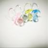 CalCastle Craft 2.5'' Pink & Blue & Clear Acrylic Baby Pacifier Shower Favor (Assorted (24 Pieces)) view 1