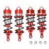 4x Alloy Front Rear Shock Absorber for RC Arrma 1-7 Infraction 6S BLX Felony 6S BLX Limitless Roller Upgrade Parts (Red) view 1