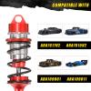 4x Alloy Front Rear Shock Absorber for RC Arrma 1-7 Infraction 6S BLX Felony 6S BLX Limitless Roller Upgrade Parts (Red) view 2