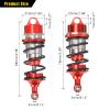 4x Alloy Front Rear Shock Absorber for RC Arrma 1-7 Infraction 6S BLX Felony 6S BLX Limitless Roller Upgrade Parts (Red) view 3