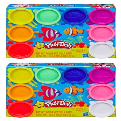 Play-Doh Rainbow | 8 Pack Bundle | 2-8 Packs of Rainbow Compound | Gift Set |