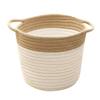 1pc Cotton Rope Storage Basket Desktop Organizer Woven Laundry Basket Fashion Design view 1