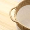1pc Cotton Rope Storage Basket Desktop Organizer Woven Laundry Basket Fashion Design view 3